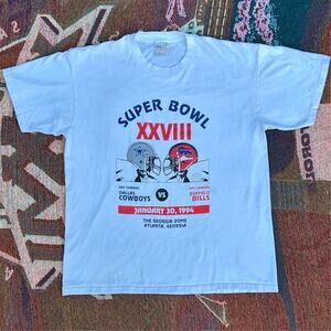 1994 Dallas Cowboys Buffalo Bills Super Bowl Vintage Tee